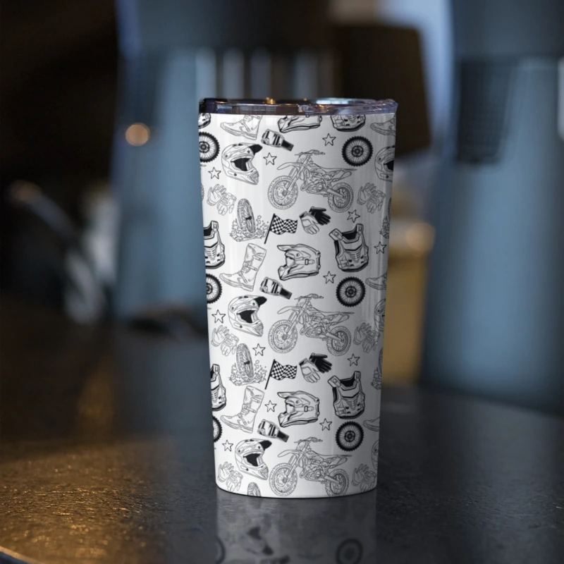 Dirt bike tumbler